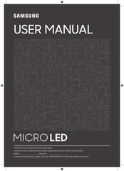 Samsung MICRO LED MNA89MS1BACXZA User Manual