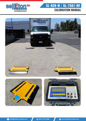 SellEton Scales SL-928-W Calibration Manual