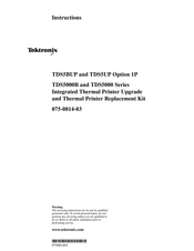 Tektronix TDS5BUP Option 1P Instructions Manual