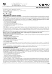 Orno OR-CR-259/B Manual