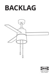IKEA BACKLAG Assembly Instruction Manual