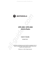 Motorola XPR 4550 User Manual