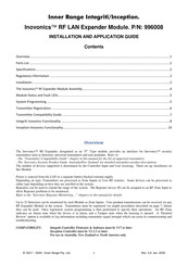 Inner Range Inovonics 996008 Installation And Application Manual
