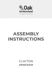 Oak furnitureland CLAYTON Assembly Instructions Manual
