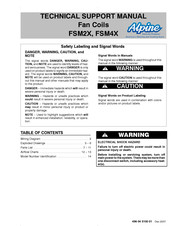 Alpine FSM4X Technical Support Manual