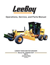 LeeBoy 685D Operation, Service And Parts Manual