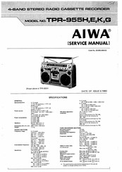 Aiwa TPR-955K Service Manual