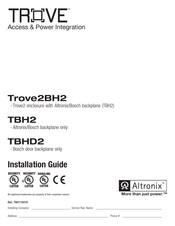 Altronix Trove2BH2 Installation Manual