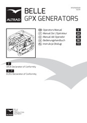 Altrad Belle GPX 3400 EU Operator's Manual