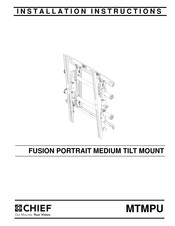 CHIEF MTMPU Installation Instructions Manual