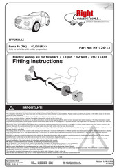 Right Connections HY-126-13 Fitting Instructions Manual
