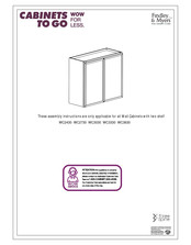 Cabinets To Go WC2430 Assembly Instructions