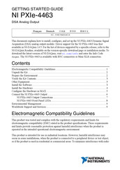 National Instruments NI PXIe-4463 Getting Started Manual