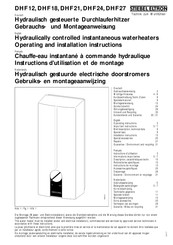 STIEBEL ELTRON DHF 24 Operating And Installation Instructions