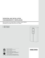 STIEBEL ELTRON DHX 10 Select Operation And Installation Instruction