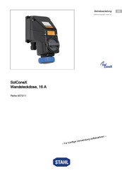 Stahl SolConeX 8570/11-5 Series Operating Instructions Manual