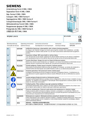 Siemens 4 3WA Operating Instructions Manual