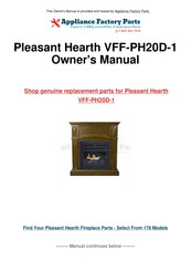 pleasant hearth VFF-PH20DB Owner's Manual