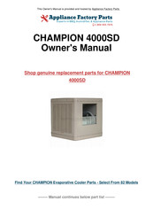 Champion Essick ESSICK 4001 DD Manual