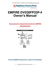Empire Comfort Systems INTERMITTENT PILOT DVD36FP71P-3 Installation Instructions Manual