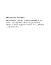 Moulinex Prep'Mix HM4641 Instructions Manual