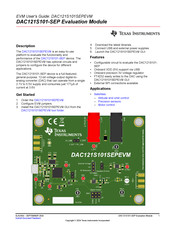 Texas Instruments DAC121S101SEPEVM User Manual
