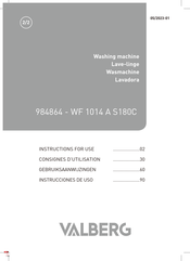 VALBERG WF 1014 A S180C Instructions For Use Manual