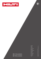Hilti DD 150-U-22 (01) Operating Instructions Manual