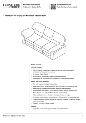 FURNITURE AND CHOICE Anderson Assembly Instructions Manual