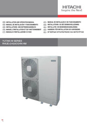 Hitachi RHUE-6AHN-HM Installation And Operation Manual
