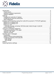 Fidelix multiLINK Manual