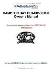 HAMPTON BAY BHAC0500XS0 Use & Care Manual