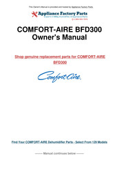 COMFORT-AIRE BFD300 Use & Care Manual