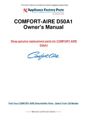COMFORT-AIRE D50A1 Use & Care Manual