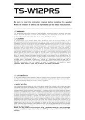 Pioneer TS-W12PRS Manual