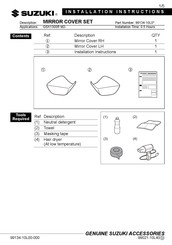 Suzuki 99134-10L0 Installation Instructions Manual