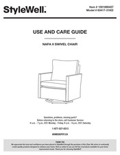StyleWell NAPA II 63417-31KD Use And Care Manual