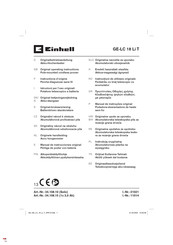 EINHELL GE-LC 18 Li T Original Operating Instructions