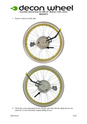 Decon wheel MED3073 Assembly Instructions Manual
