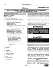 Lennox K1ECON20C-3 Installation Instructions Manual