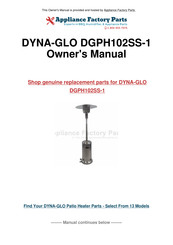 Dyna-Glo DGPH101BR Owner's Manual