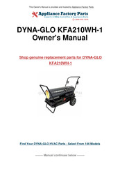 Dyna-Glo WORKHORSE KFA210WH-1 Series User's Manual And Operating Instructions