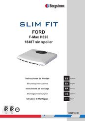 Bergstrom SLIM FIT 1848T Mounting Instructions