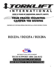 Torklift D2128A Important Owner-Operator Installation Instructions