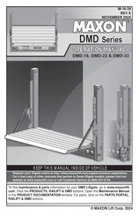 Maxon DMD-18 Operation Manual