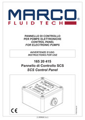 Marco 165 20 415 Instructions For Use Manual