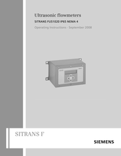 Siemens SITRANS F FUS1020N Operating Instructions Manual