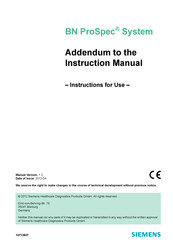 Siemens Healthcare BN ProSpec Instructions For Use Manual