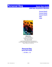 IOtech PDQ1 Quick Start Manual