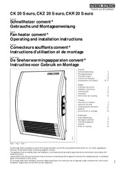 Steibel Eltron CK 20 S Operating And Installation Instructions